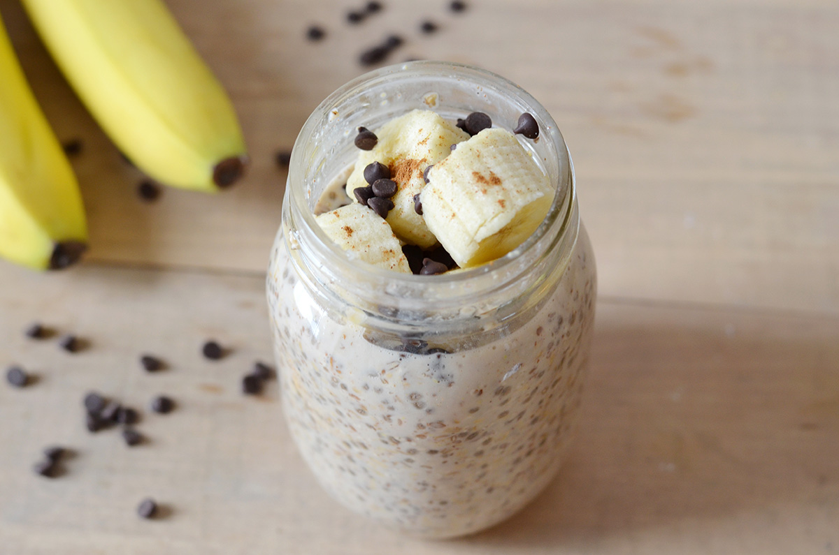 Chocolate Banana Overnight Oats