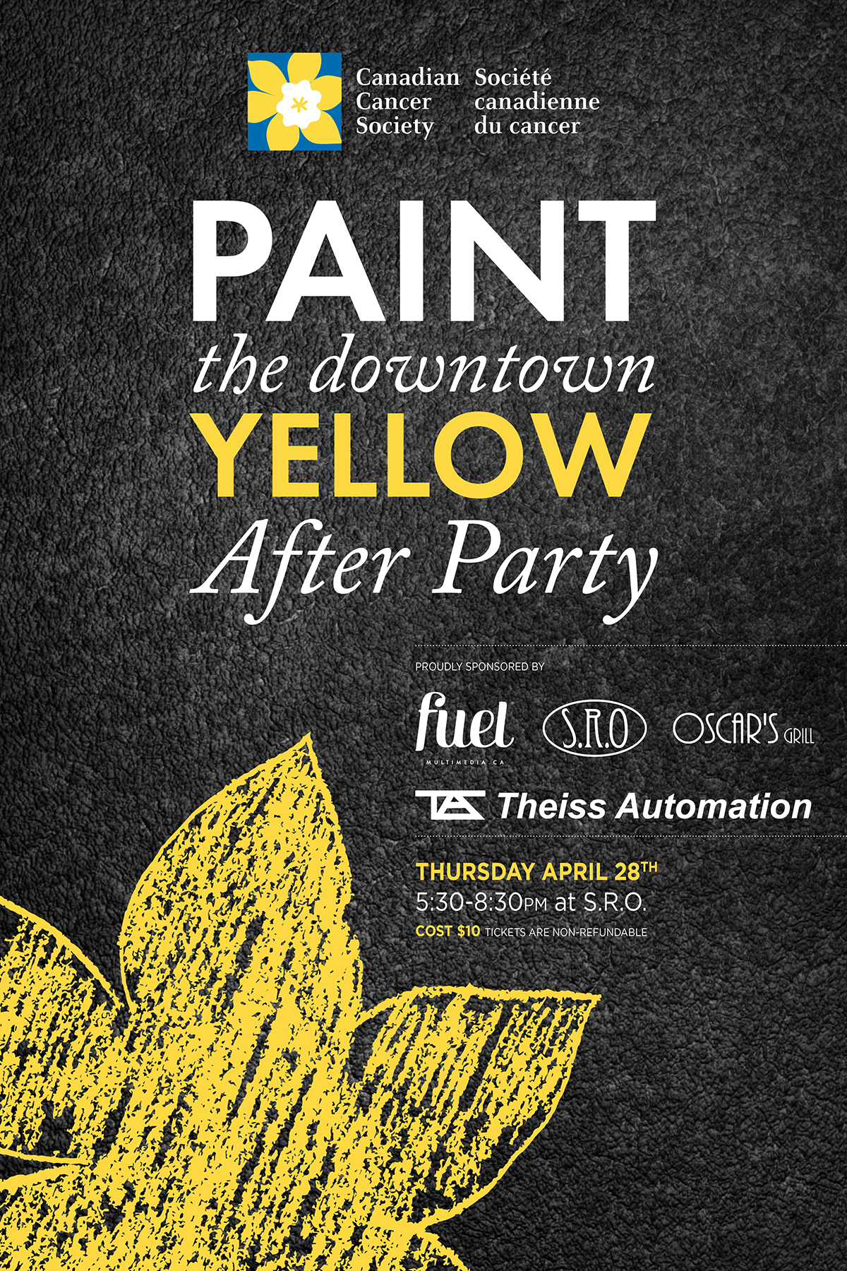 Paint the Downtown Yellow after party this Thursday!