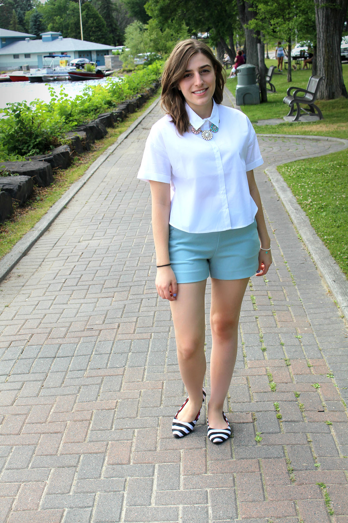 Trendsetter Thursday: Stripes & Statement Necklaces