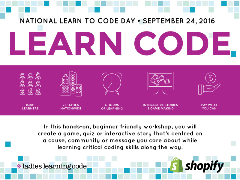 National Learn to Code Day is this Saturday