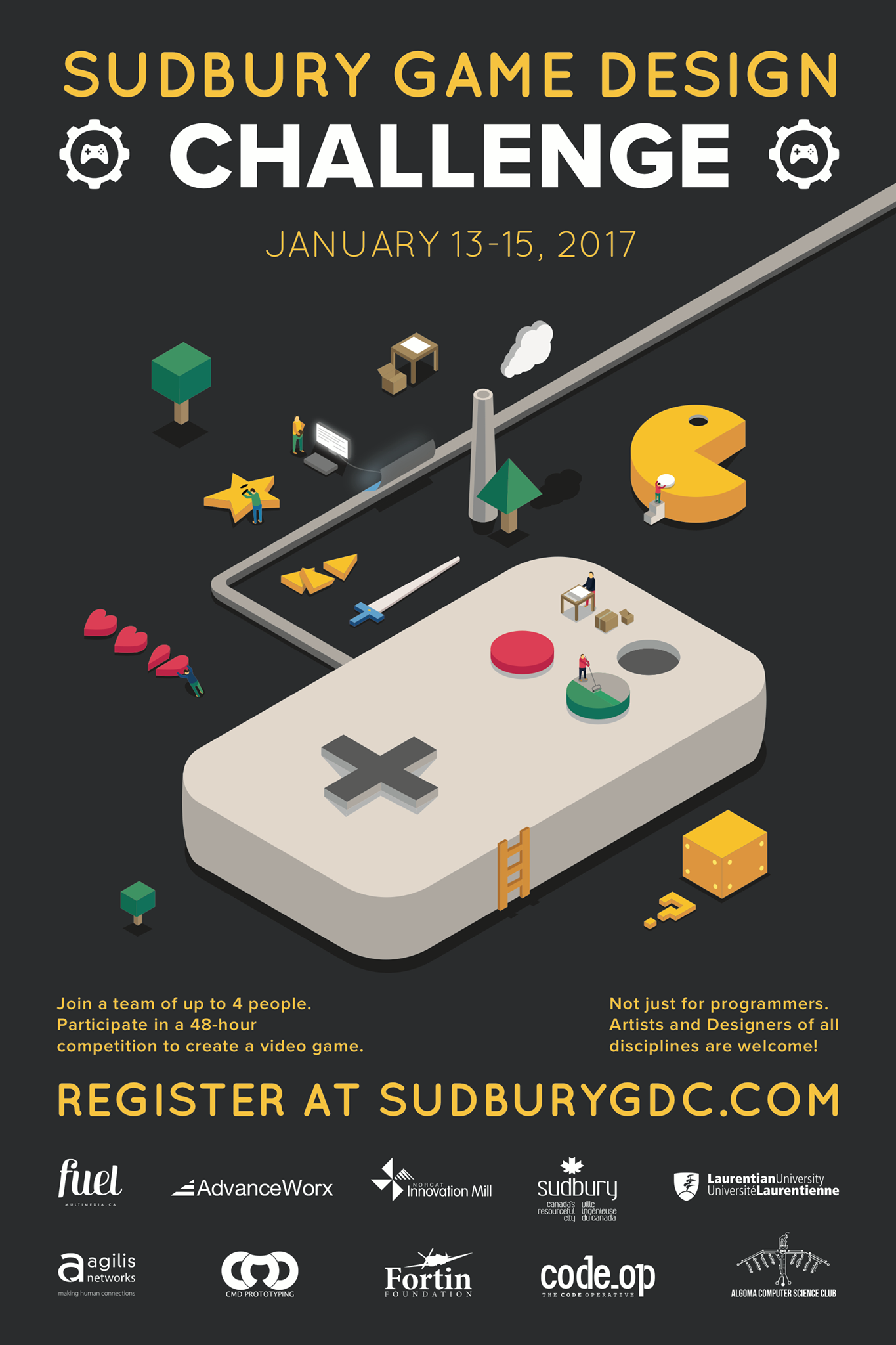 Put your skills to the test at Sudbury Game Design Challenge