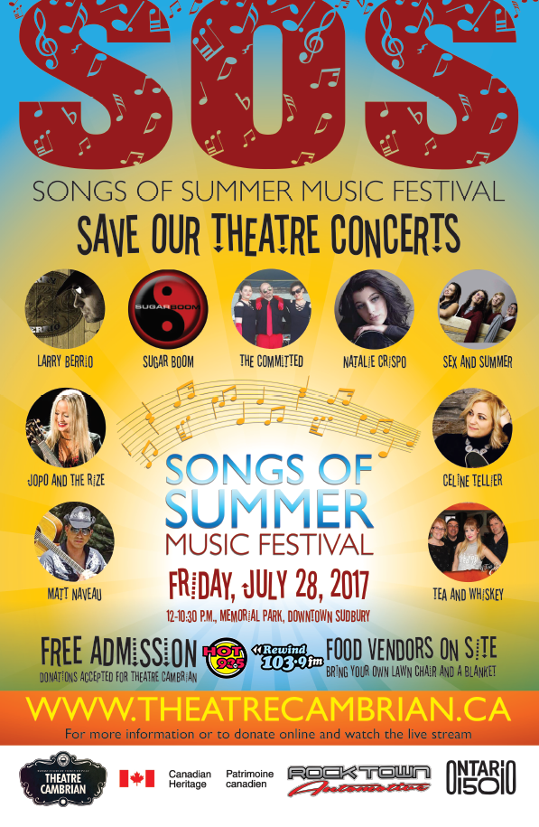SOS: SAVE OUR THEATRE WITH SONGS OF SUMMER!