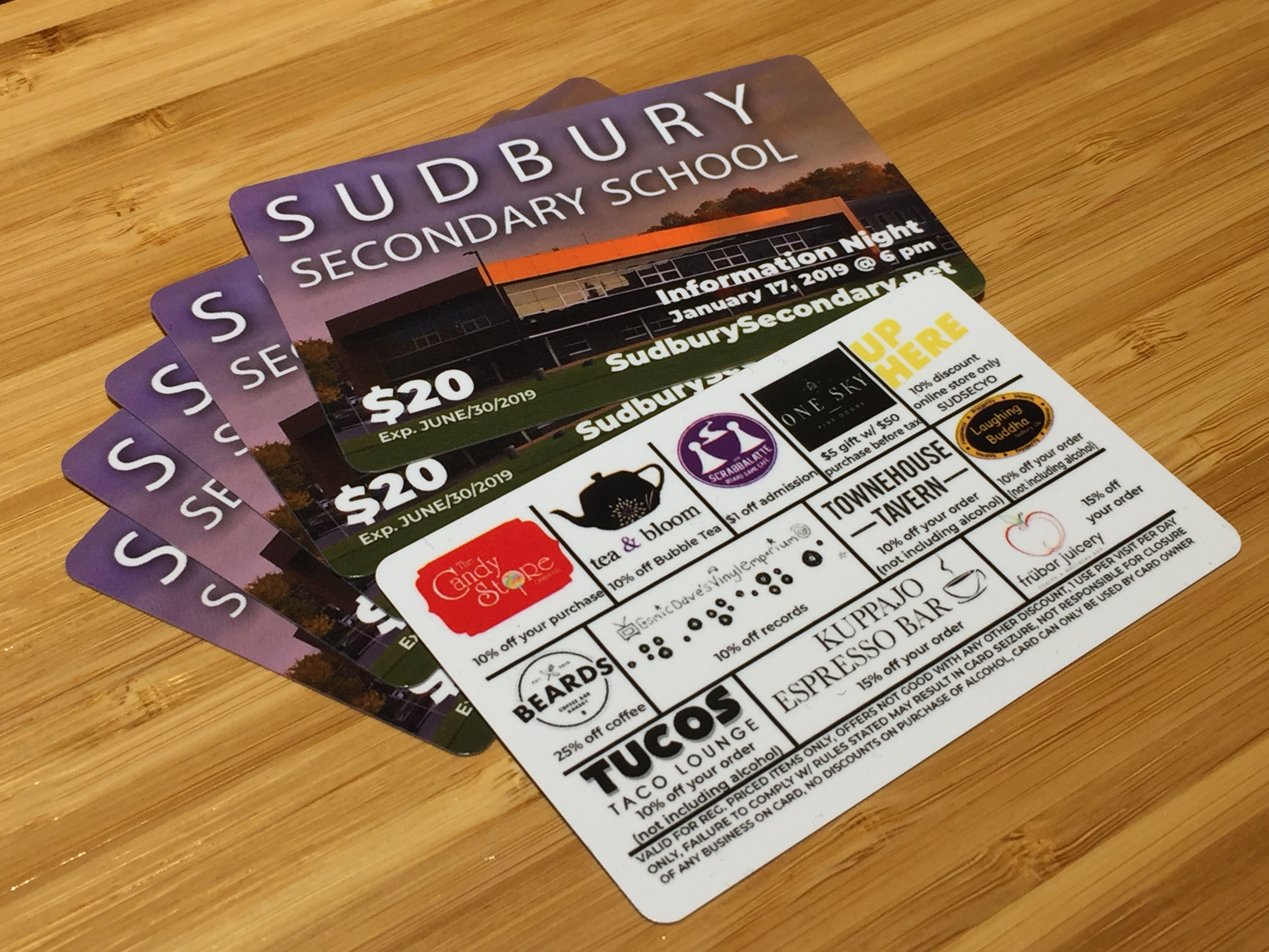 Support Sudbury Secondary School and receive great discounts!