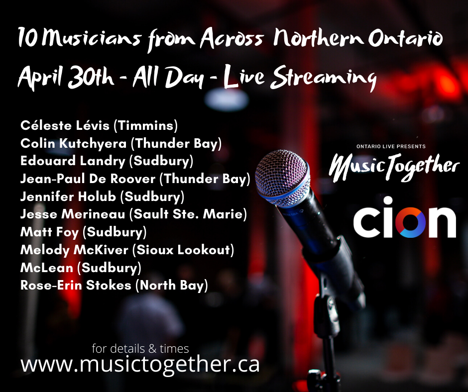 MUSICTOGETHER: SEE NORTHERN ONTARIO LIVE IN YOUR HOME